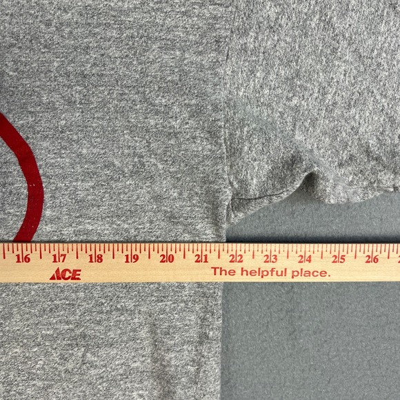 VTG Beer Nuts Brand Snacks Champion T Shirt Fits Medium Gray 1980s Made in USA - Picture 7 of 7